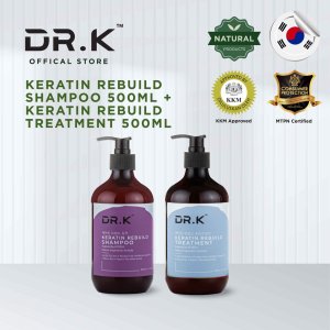 DR.K Keratin Rebuild Shampoo 500ml + DR.K Keratin Rebuild Treatment 500ml