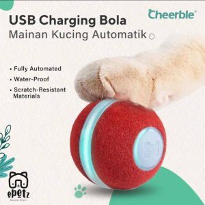 USB 充电自动猫玩具互动猫球